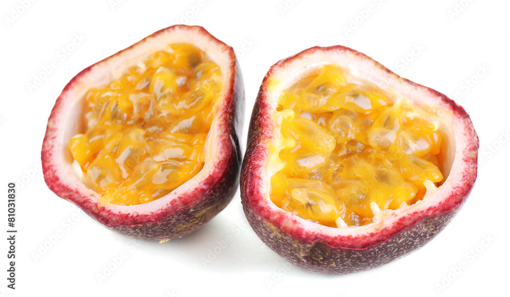 Passion fruit isolated on white Passion fruit isolated on white