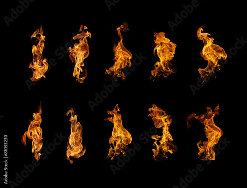 Burning fire collection