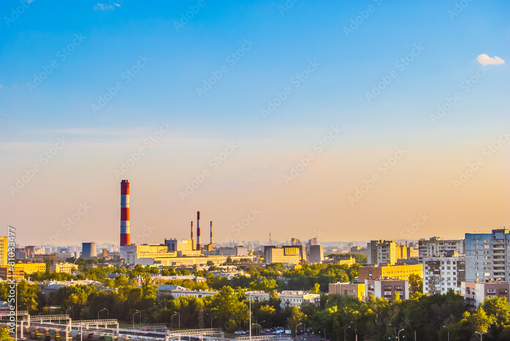 Fototapeta premium Industrial landscape