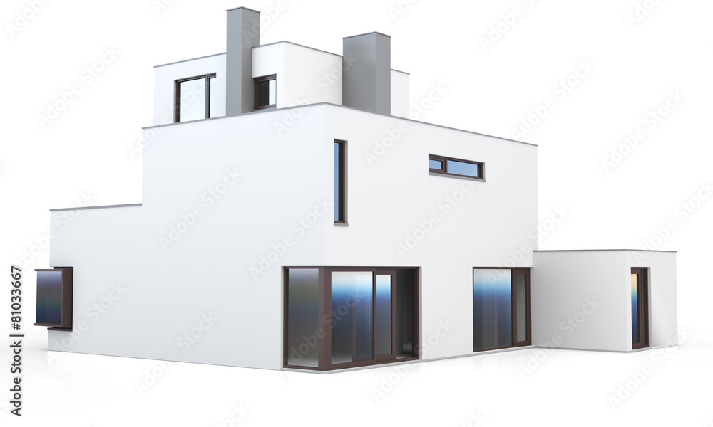 3d generic modern house 3d generic modern house