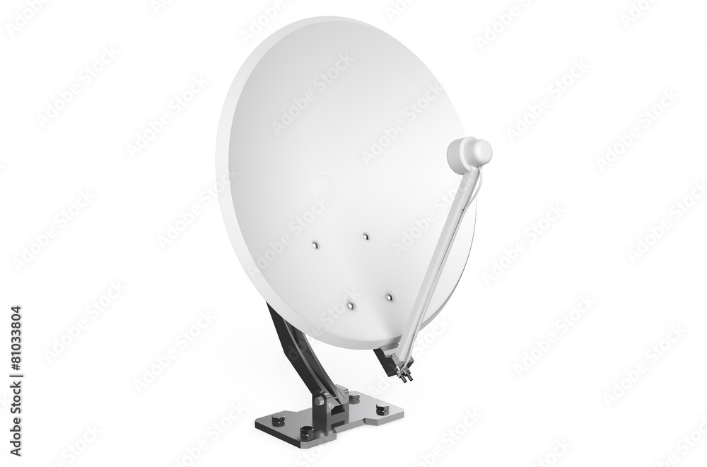 Fototapeta premium Satellite dish isolated on white background