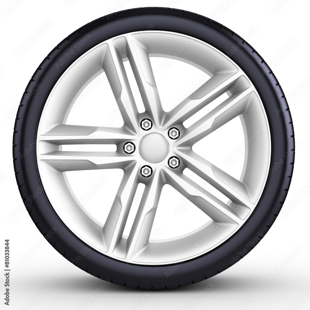 3d detailed car wheel with rim 3d detailed car wheel with rim