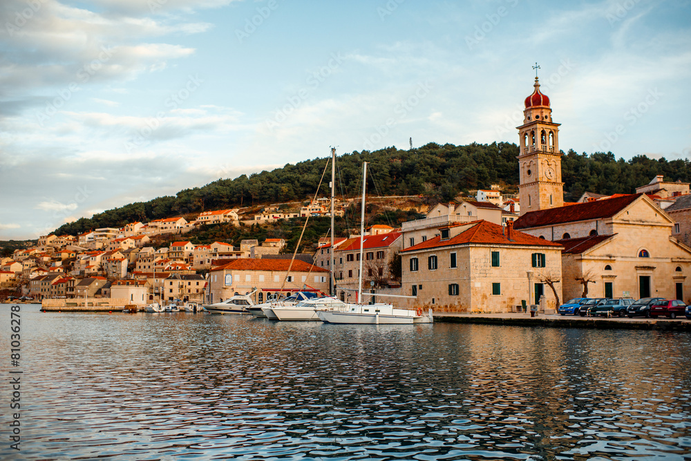 City Bol view on Brac island, Croatia