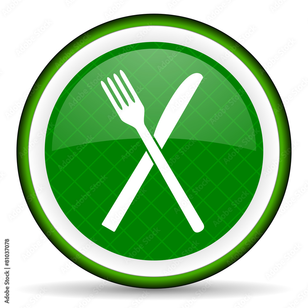 eat green icon restaurant symbol eat green icon restaurant symbol
