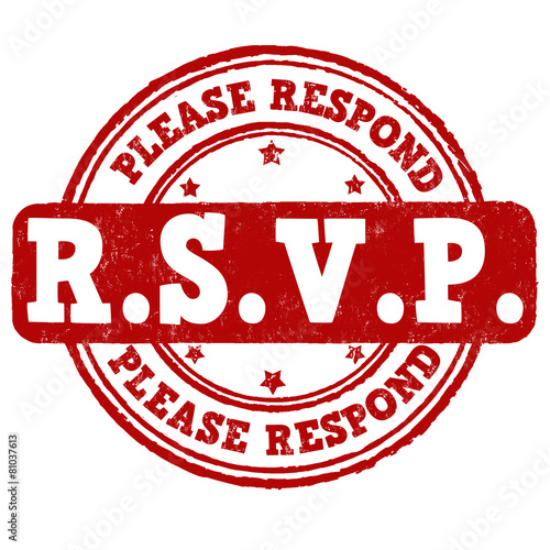 Please Respond stamp