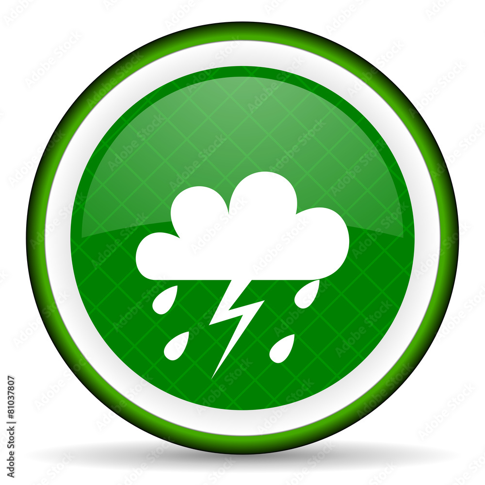 storm green icon waether forecast sign storm green icon waether forecast sign