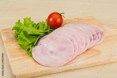 Sliced ham