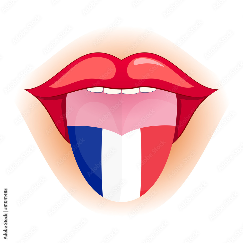 Lengua / lenguaje idioma frances - Francia vector de Stock | Adobe Stock