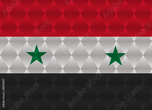 syria low poly flag