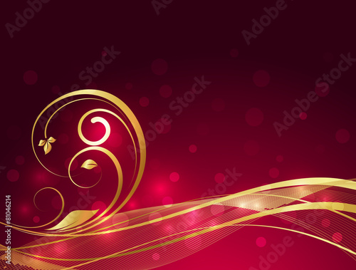 Wavy Swirl Bokeh Background