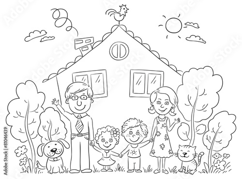 Family at the House, Outline