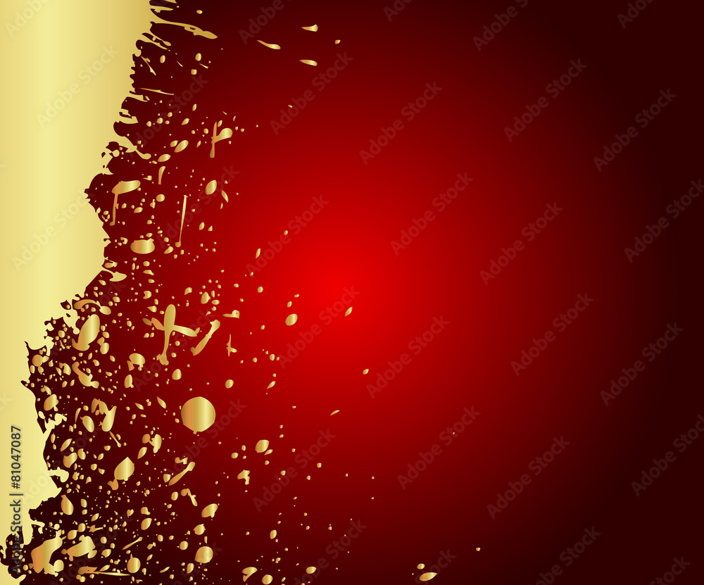 Grunge Golden Paint Scatter Background Grunge Golden Paint Scatter Background