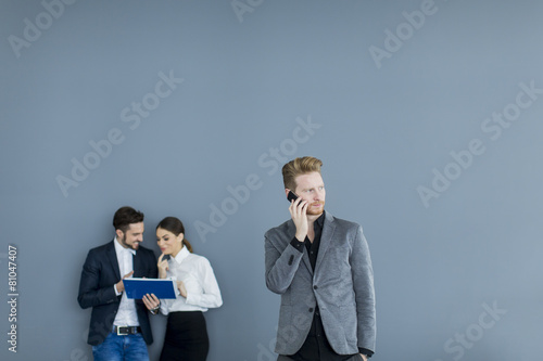 Young man with mobile phone