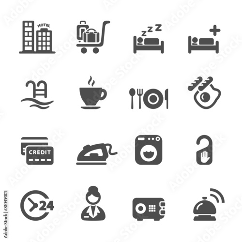 hotel service icon set 8, vector eps10