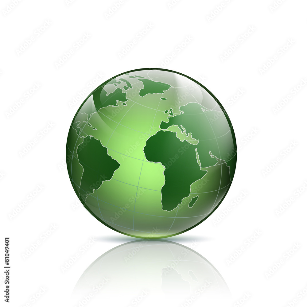 Green logo Earth.