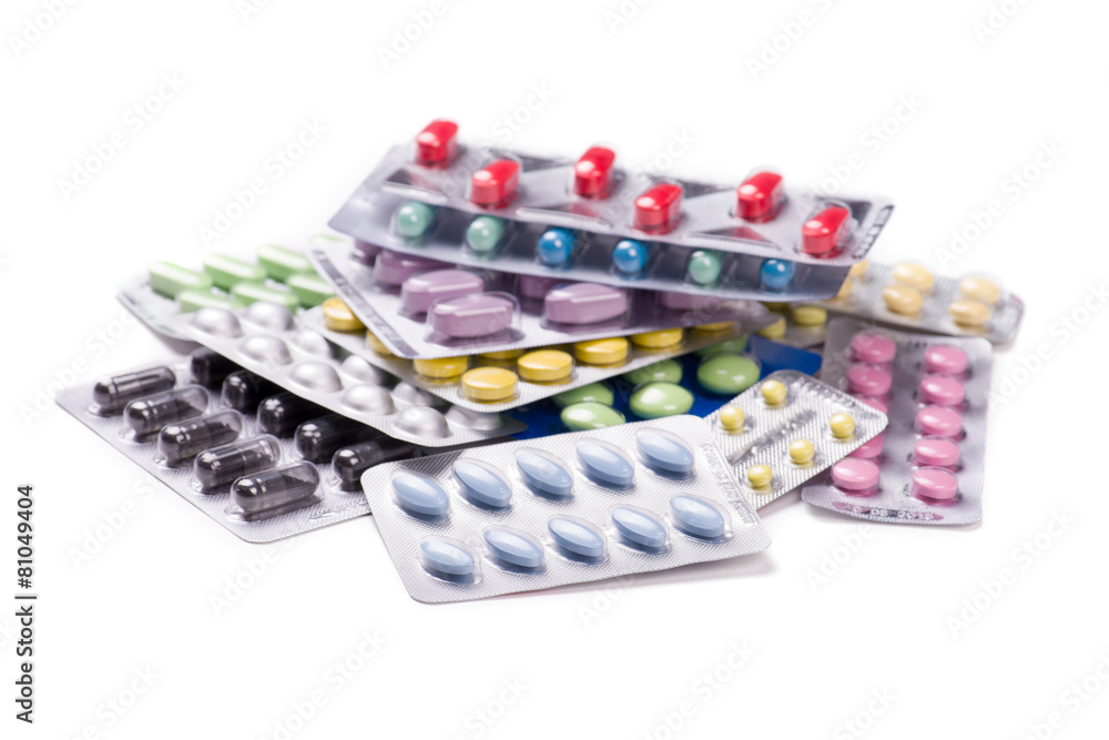 pills isolated on white background pills isolated on white background