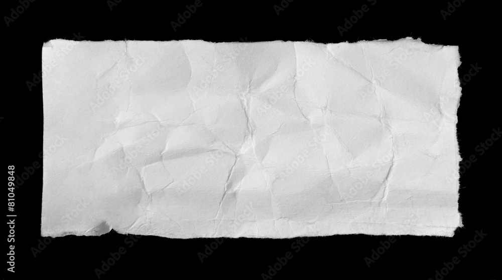 Crumpled torn paper Crumpled torn paper
