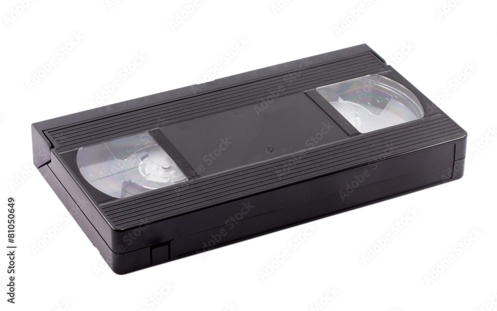video cassette isolated on white background