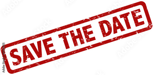 Save the date Stempel rot