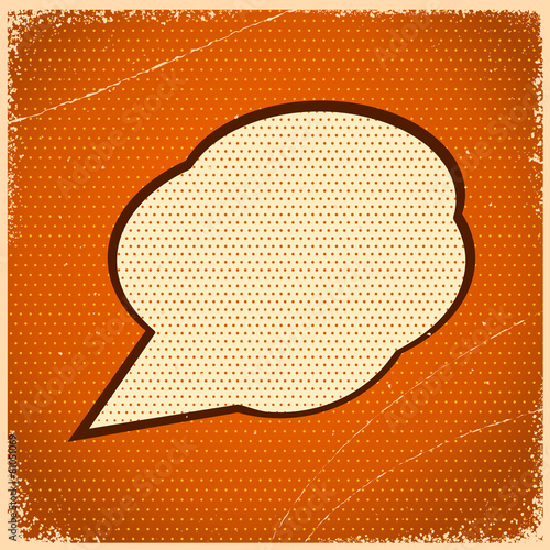 Speech Bubble in Pop-Art Style