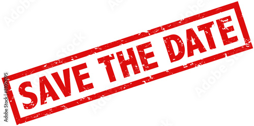 Save the date Stempel rot