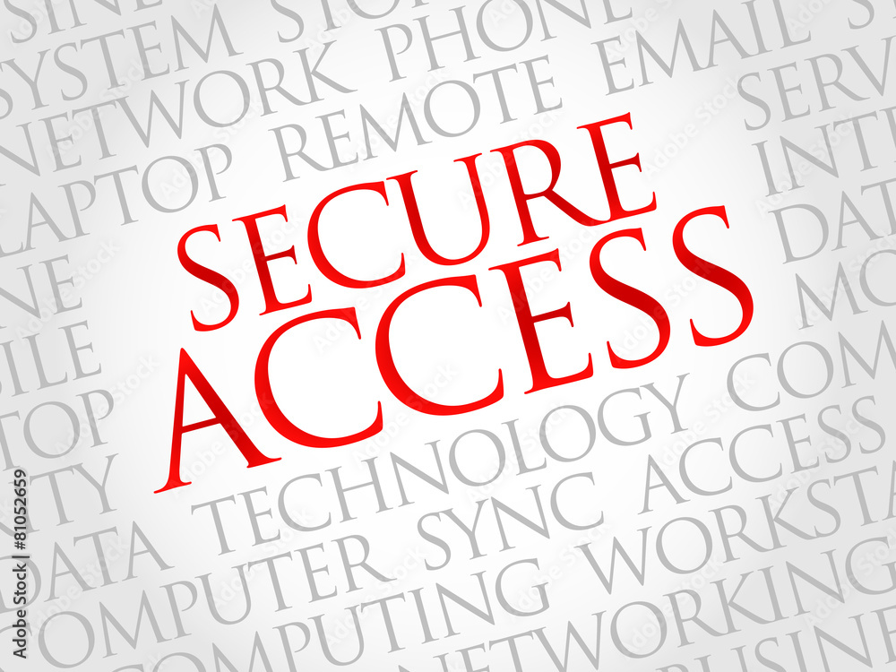 Secure Access word cloud concept Secure Access word cloud concept