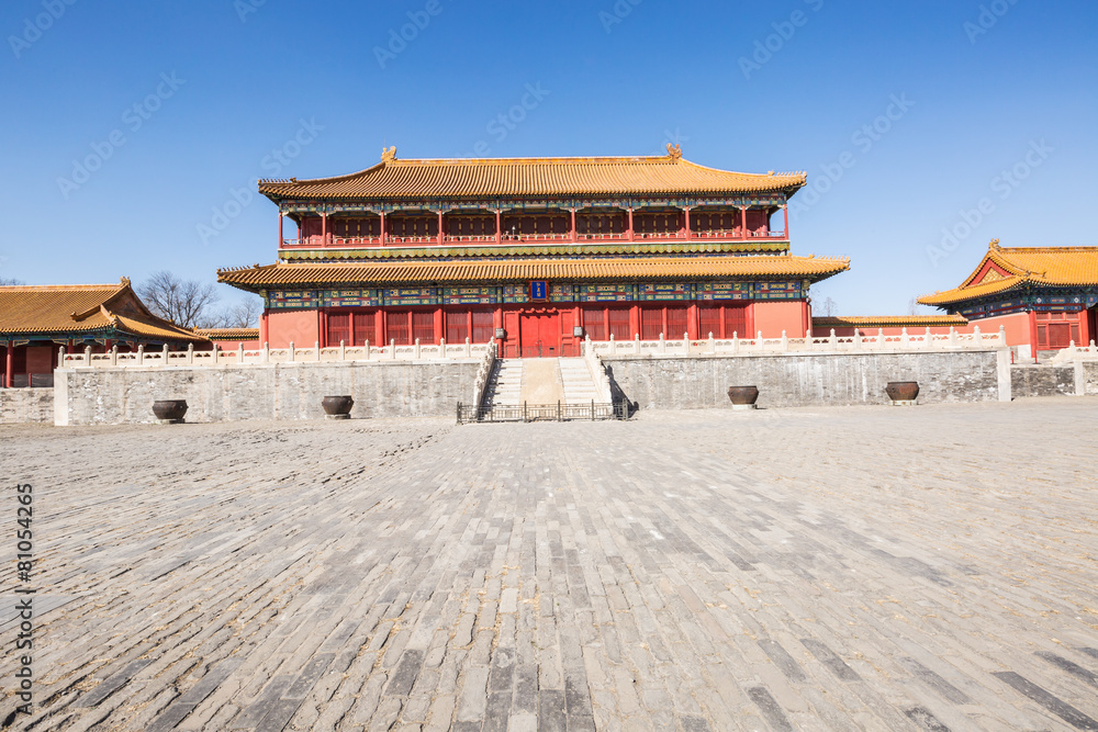 Fototapeta premium forbidden city,Brilliant traditional building,Beijing China