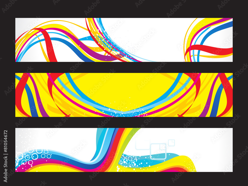 abstract artistic colorful web banners abstract artistic colorful web banners