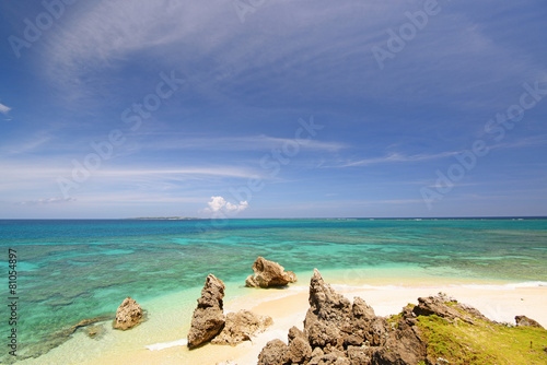 コマカ島の美しいビーチ