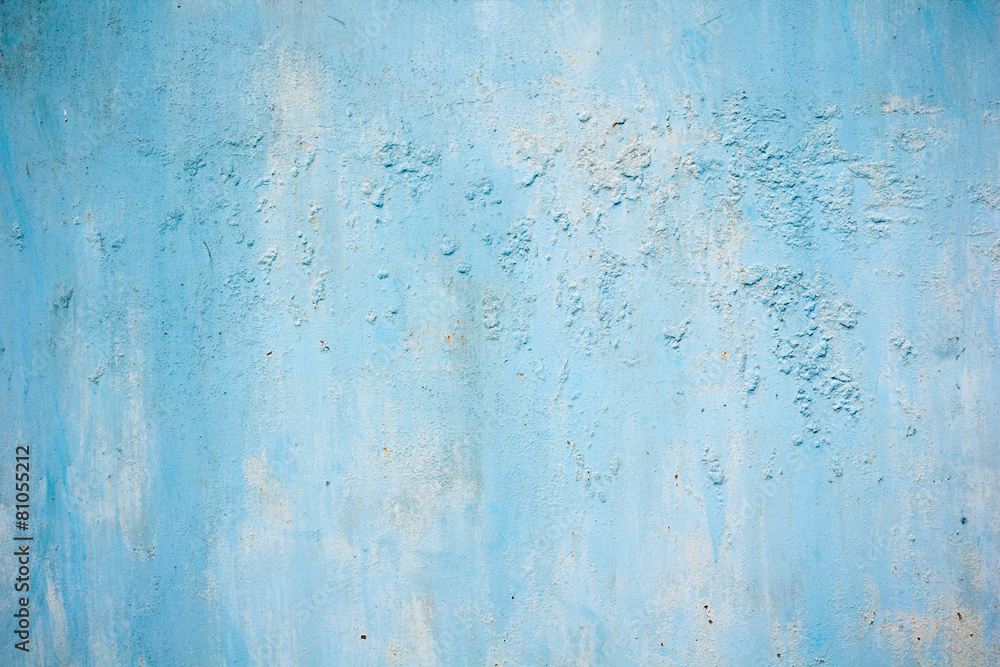 Obraz premium Old blue metal background