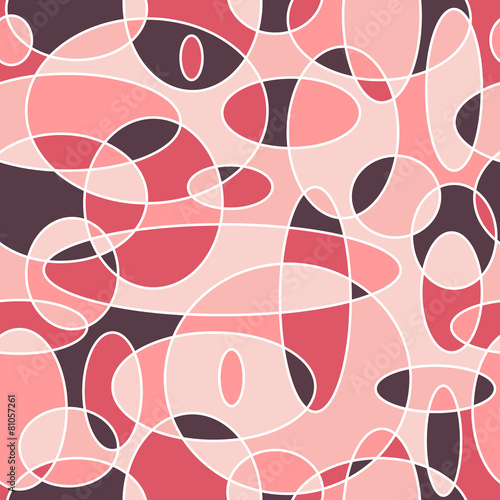 Modern seamless pattern with colorful ovals.