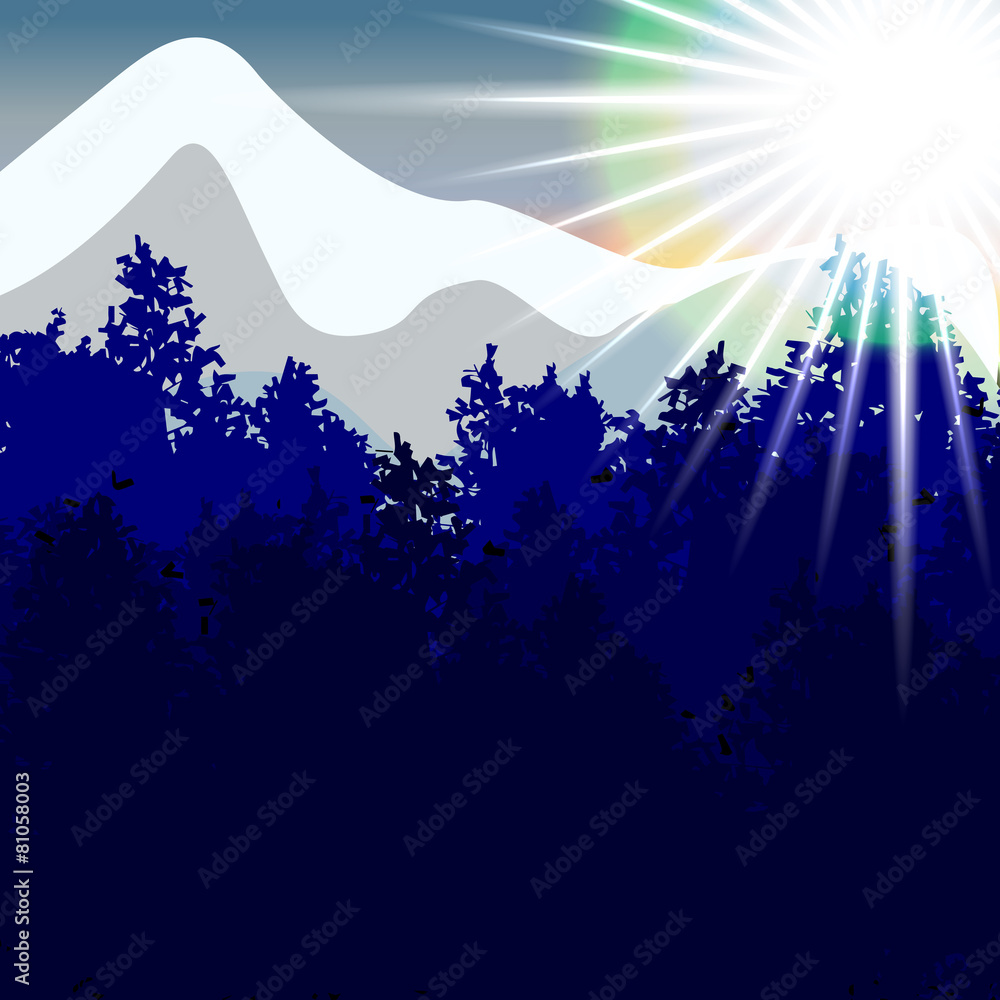 Obraz premium Mountain landscape. 10