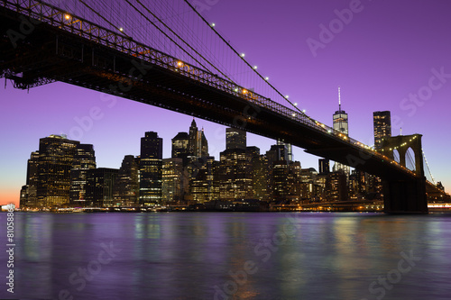 New York City Manhattan Brooklyn Bridge skyline