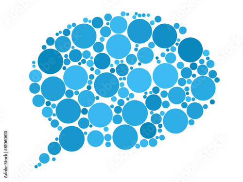 SPEECH BUBBLE icon (web forum chat testimonials opinions now)