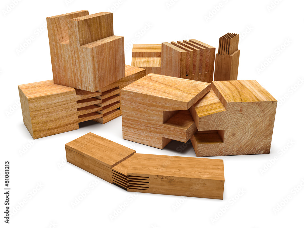 Sawed wood profile. Isolated Sawed wood profile. Isolated