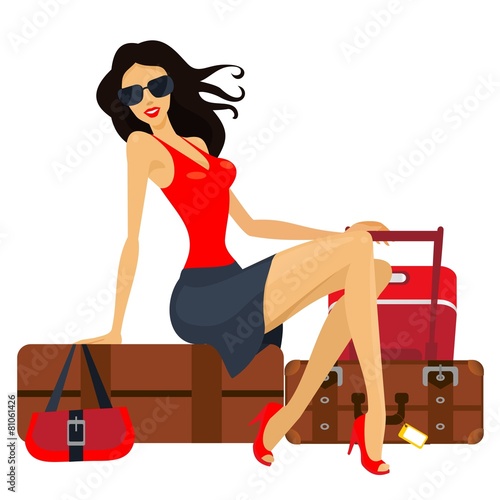 woman going on holiday