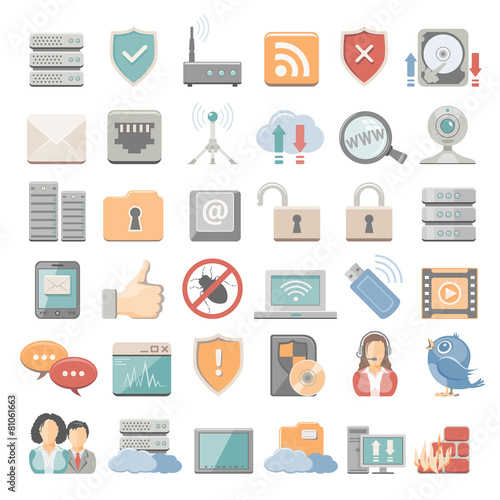Flat Icons - Network