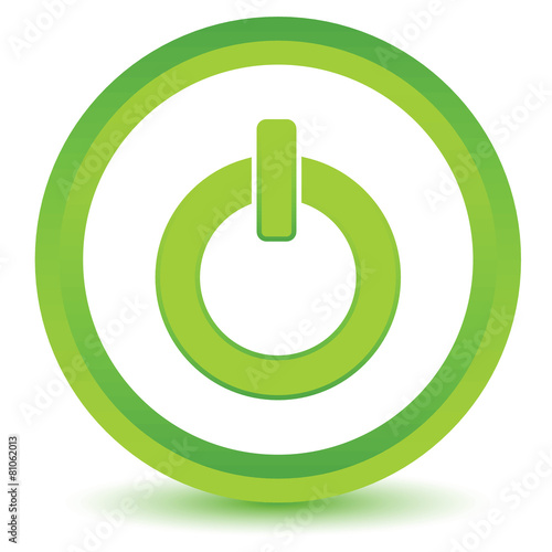 Green power icon