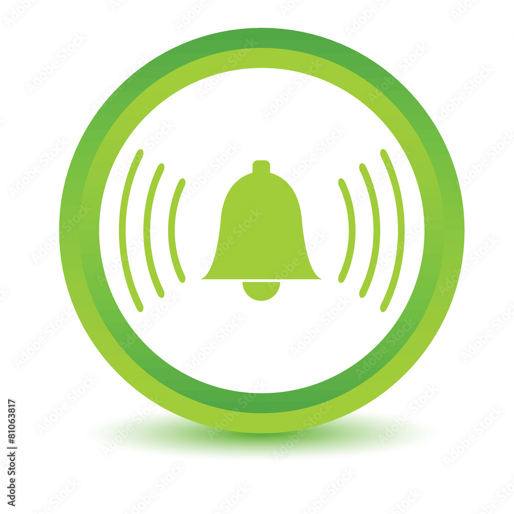 Green alarmclock icon Green alarmclock icon