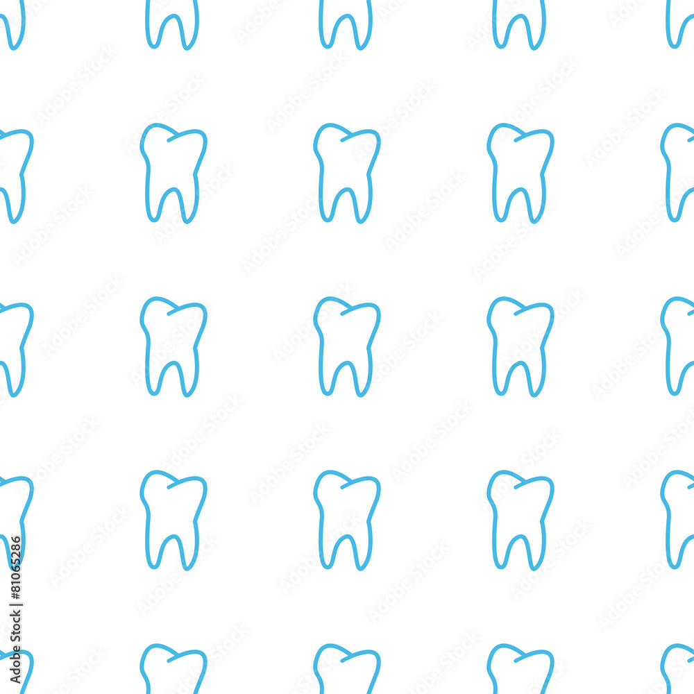 Unique Tooth seamless pattern
