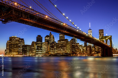 New York City Manhattan Brooklyn Bridge skyline