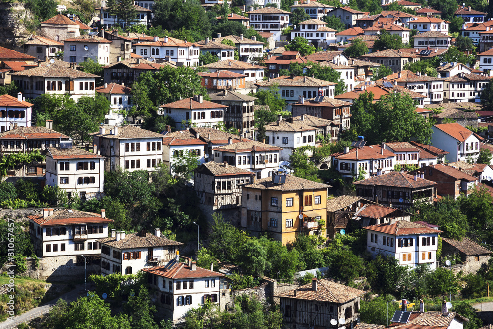 Naklejka premium Old Ottoman houses in Safranbolu, Karabuk, Turkey