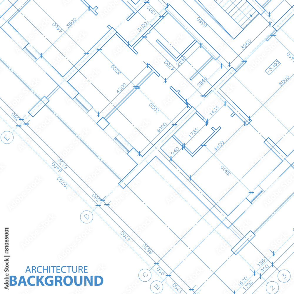Fototapeta premium New architecture plan