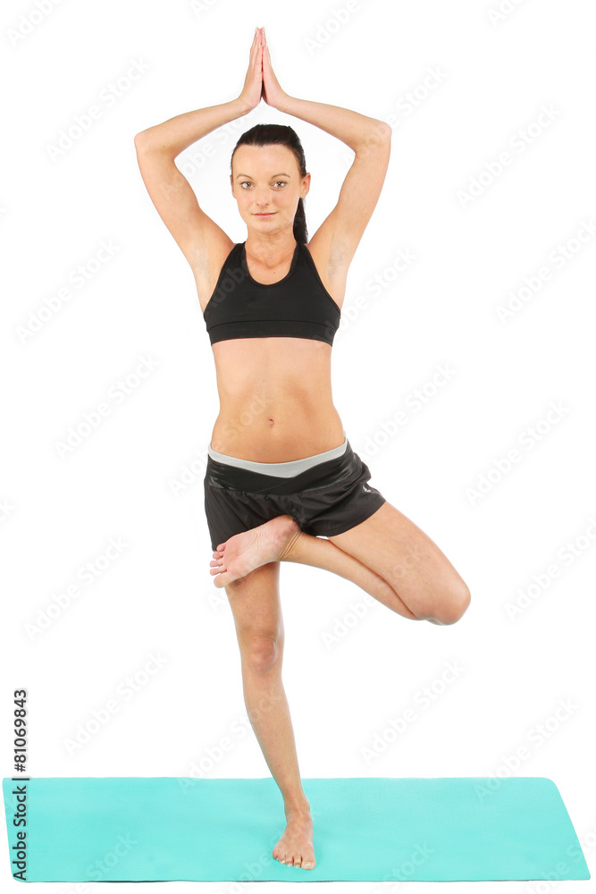 Beutiful young woman practicing yoga Beutiful young woman practicing yoga