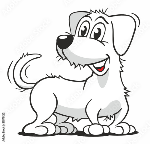 White Dog standing