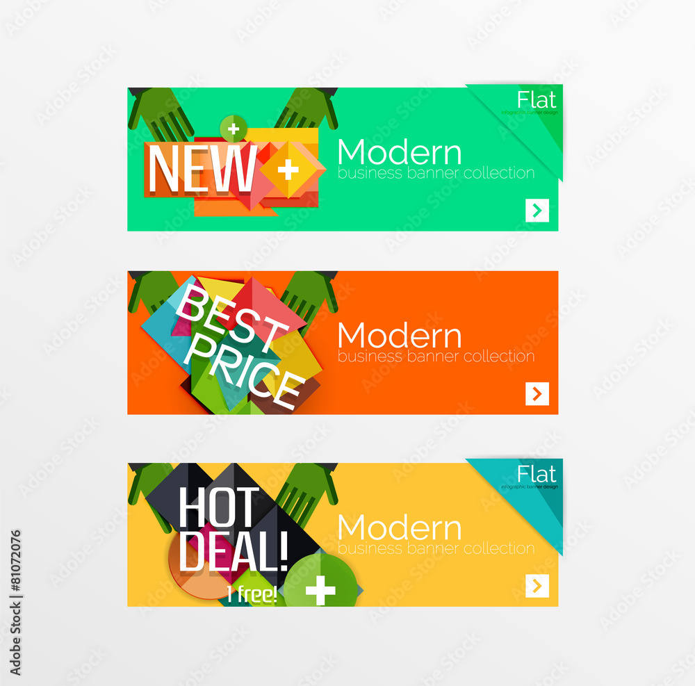 Fototapeta premium Set of banners with stickers, labels and elements for sale