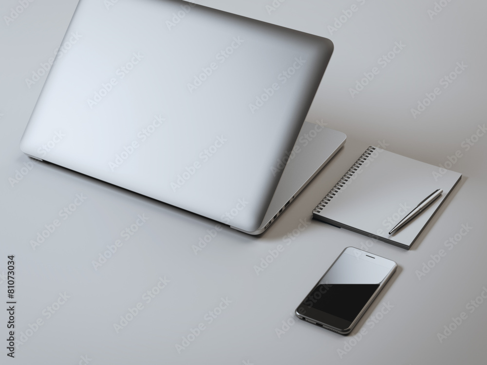 Branding mockup with laptop Branding mockup with laptop
