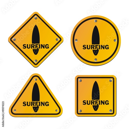 surfing signs