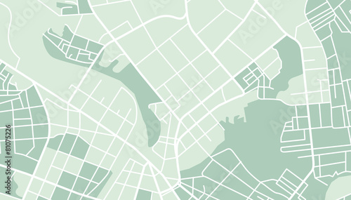 Naklejka Mapa miasta