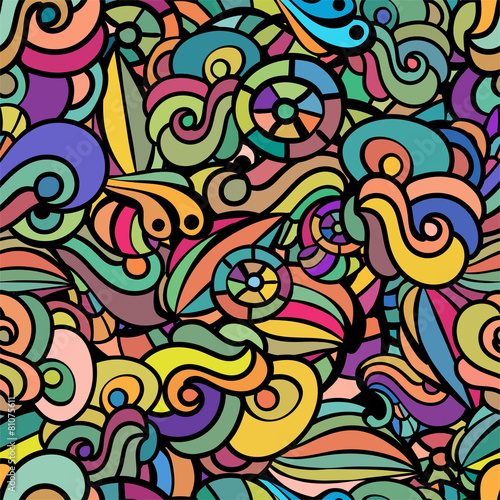 seamless colorful floral background
